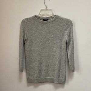 Talbots Light Gray Audrey style cashmere sweater